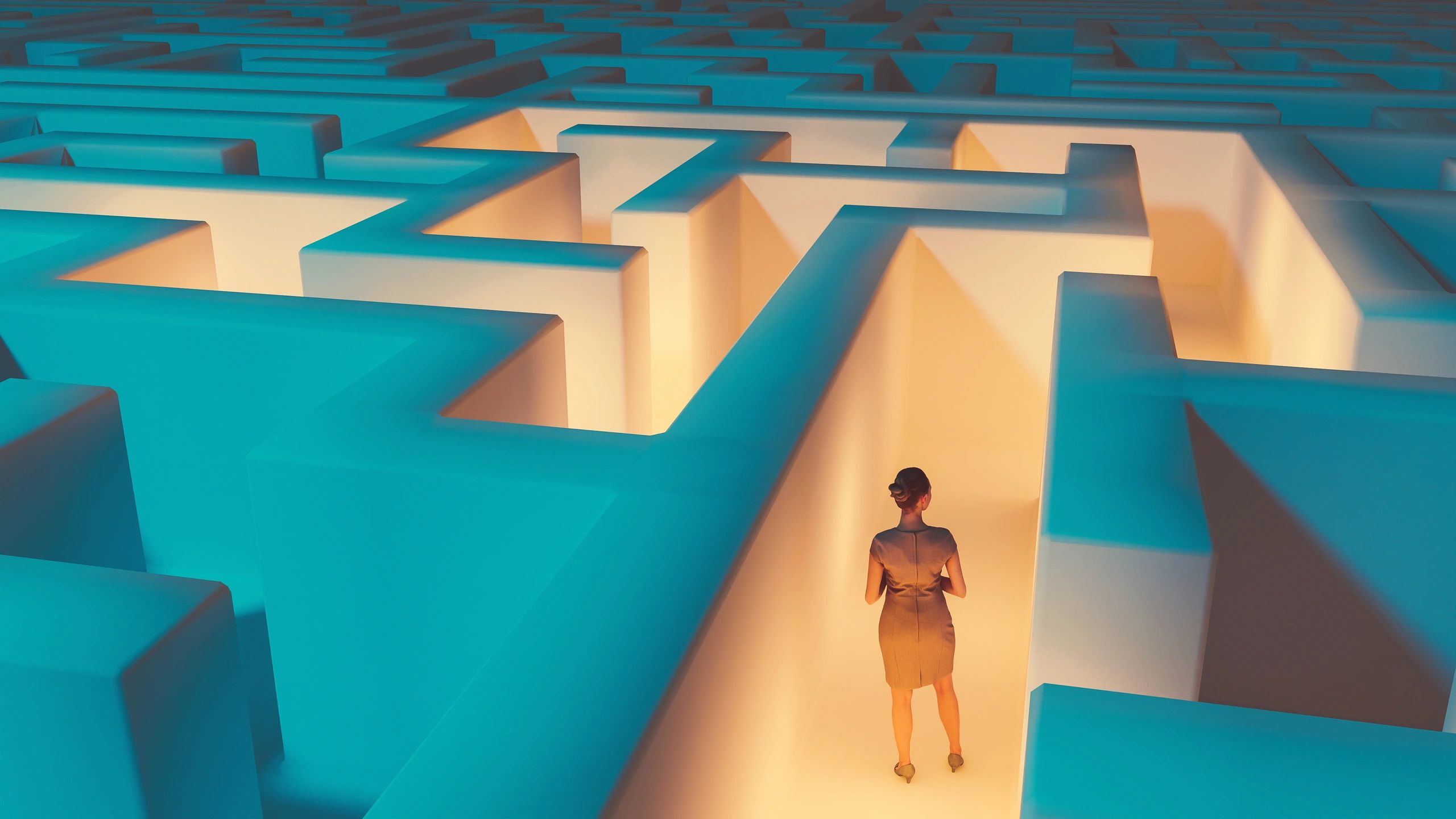 Maze representing the complexity of compliance